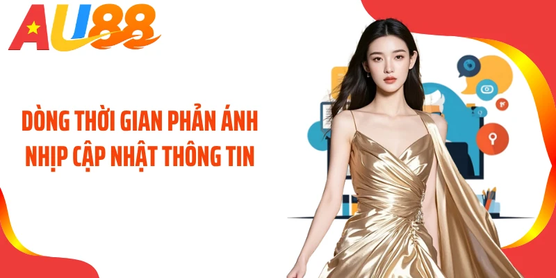Dòng thời gian phản ánh nhịp cập nhật thông tin